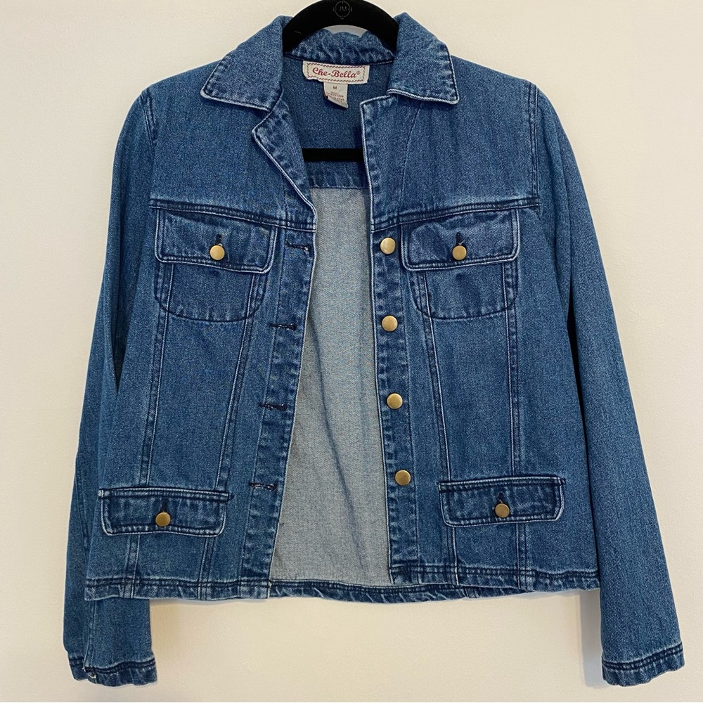 Che Bella Dark Wash Denim Jacket